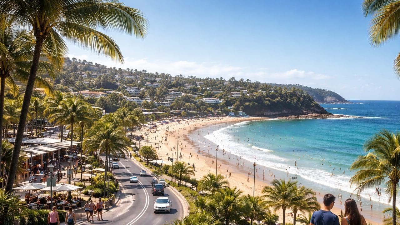 Coast beaaches are nearby one of the biggest shopping hubs