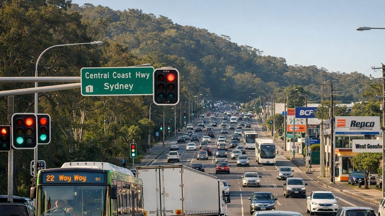 Central Coast highway traffic