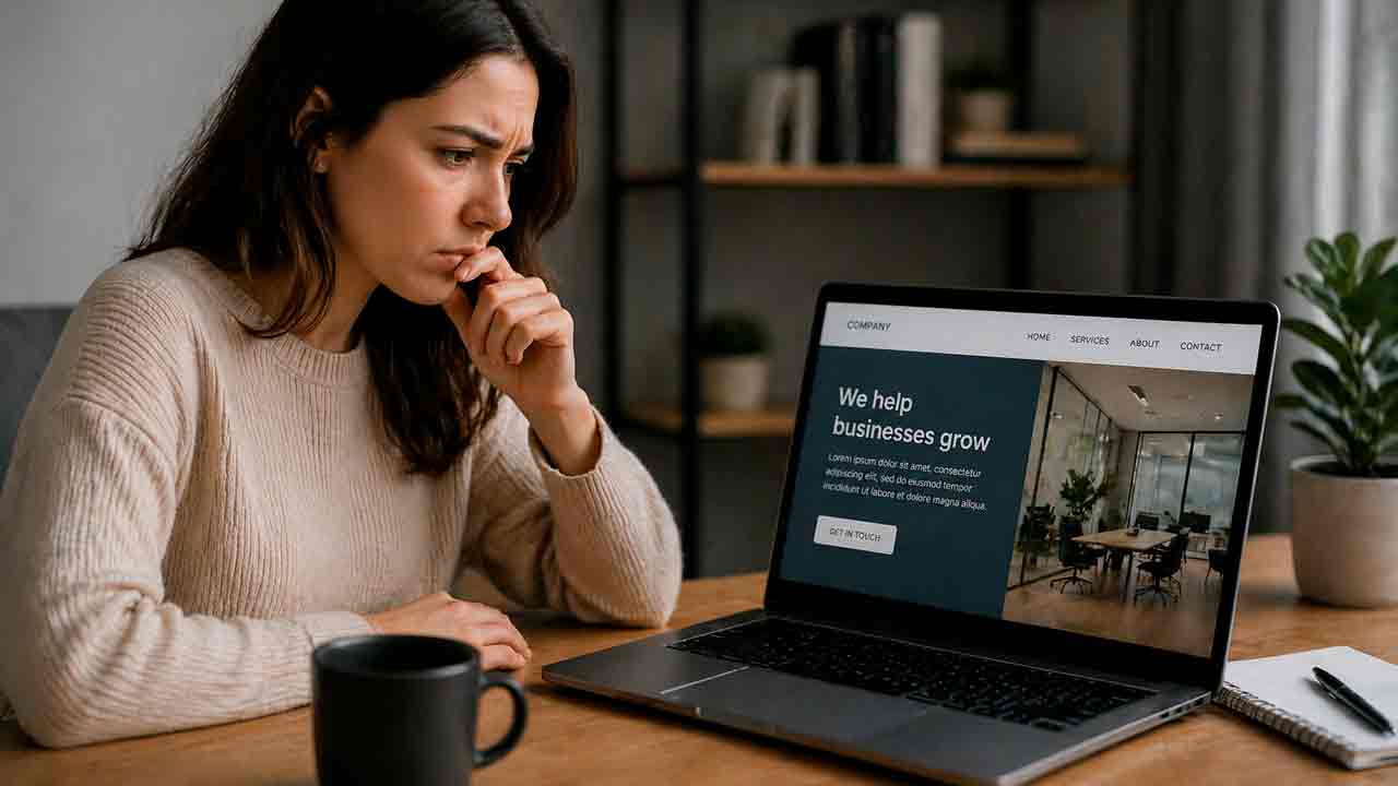 Poor mobile business website experience reducing customer usability and enquiry activity across devices