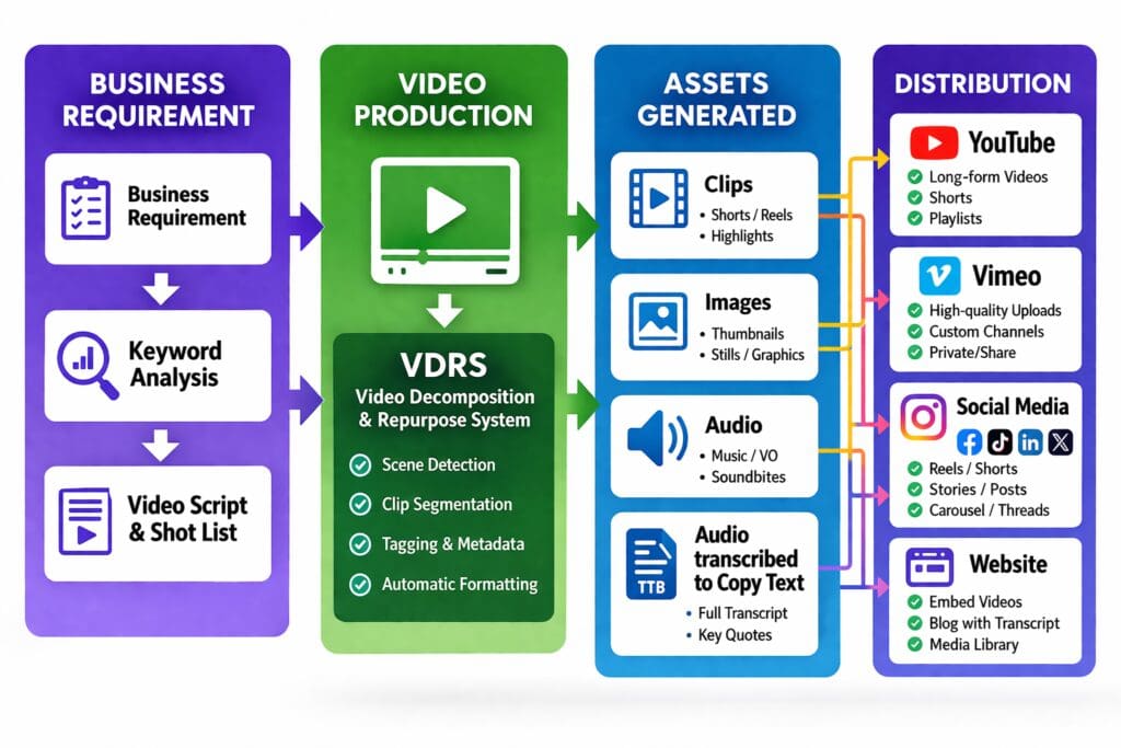 Video Decomposition & Repurpose System