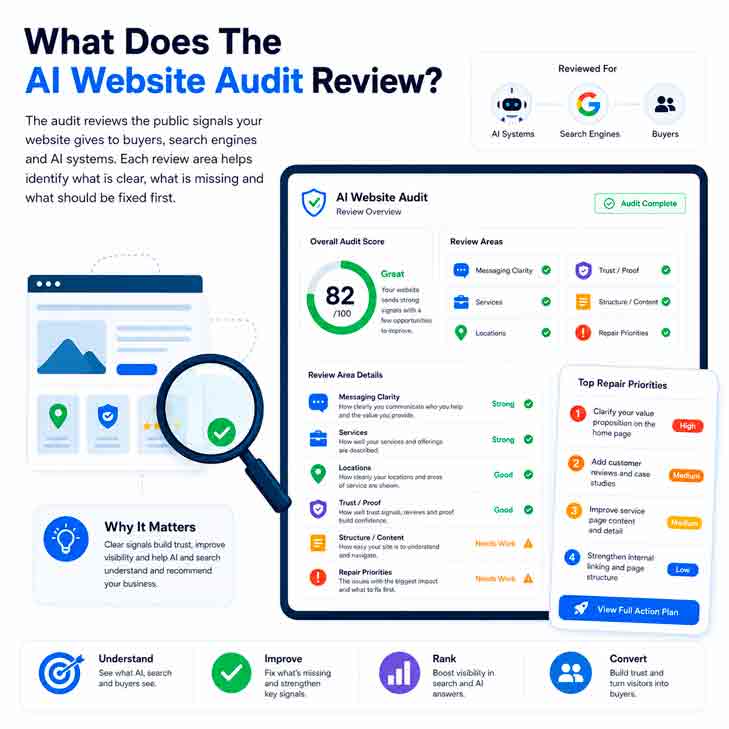 AI-Visibility-&-Readiness-Audit AI Visibility & Readiness Audits and Reports for all size businesses
