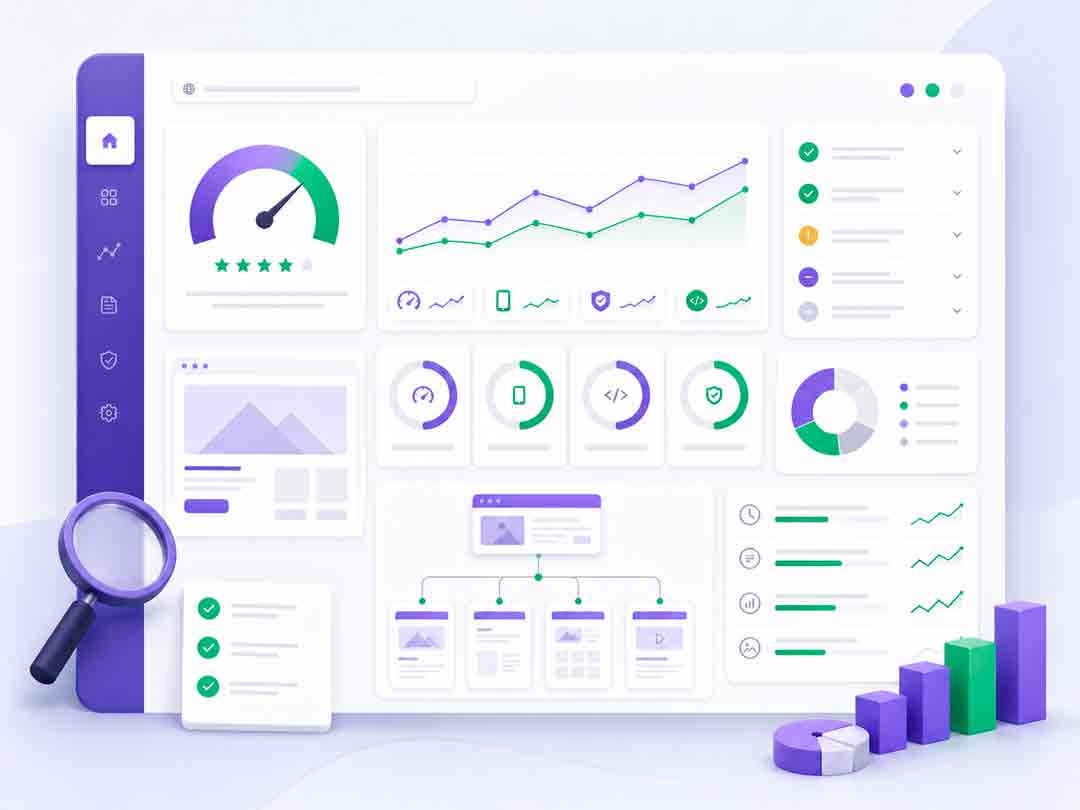 Rankings, buyer clarity and AI structure working together. Three-column graphic showing rankings, buyer clarity and AI structure as visibility factors.
