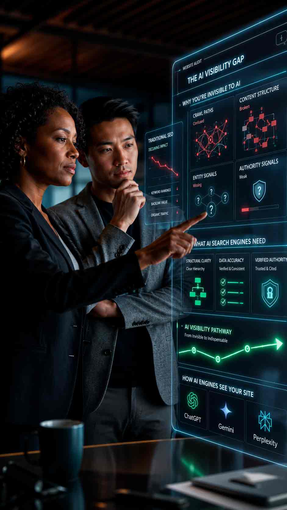 AI Website Audit Analysis & Visibility Analysis of AI Website Audit findings